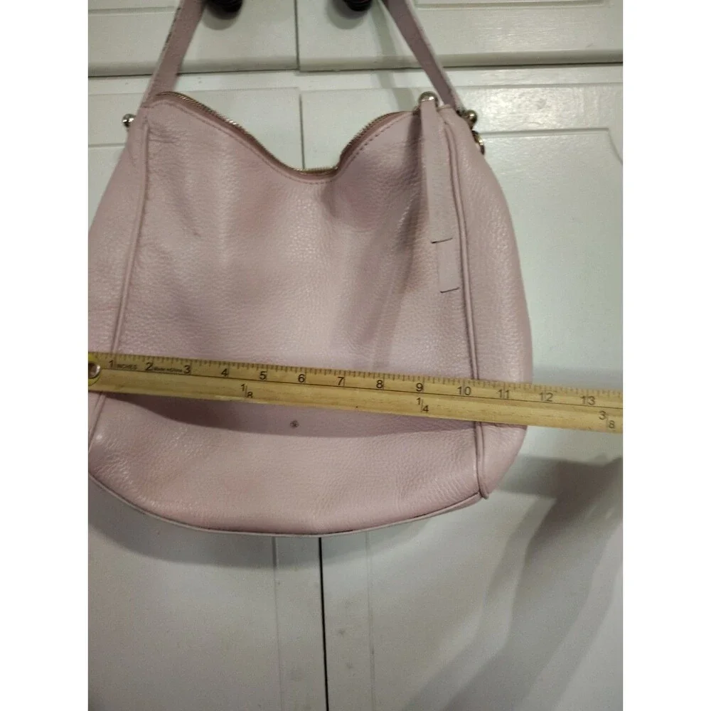 Kate Spade Light Pink Pebbled Leather Hobo Bag Shoulder FLAWS